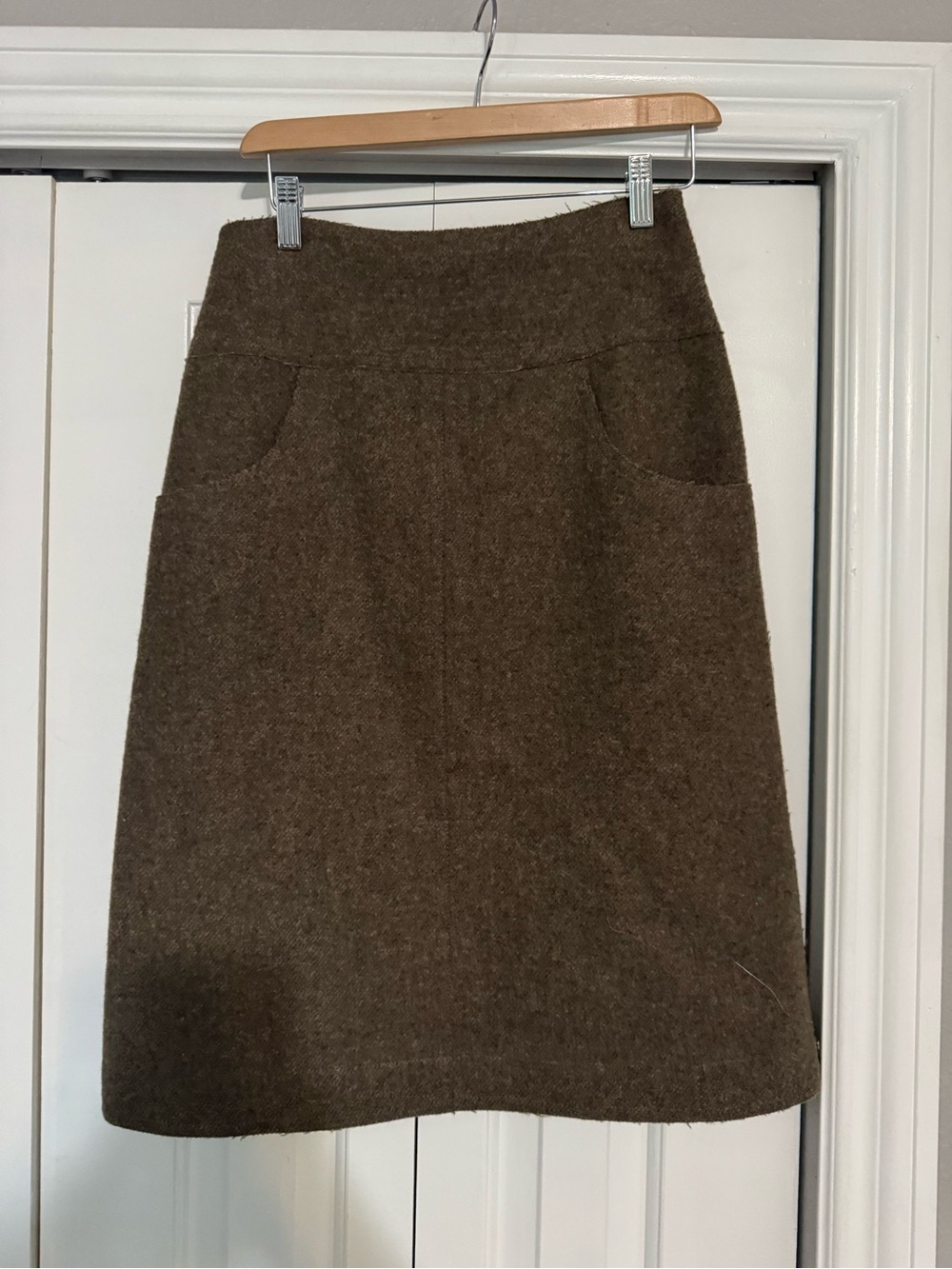 Fendi Wool Midi Skirt